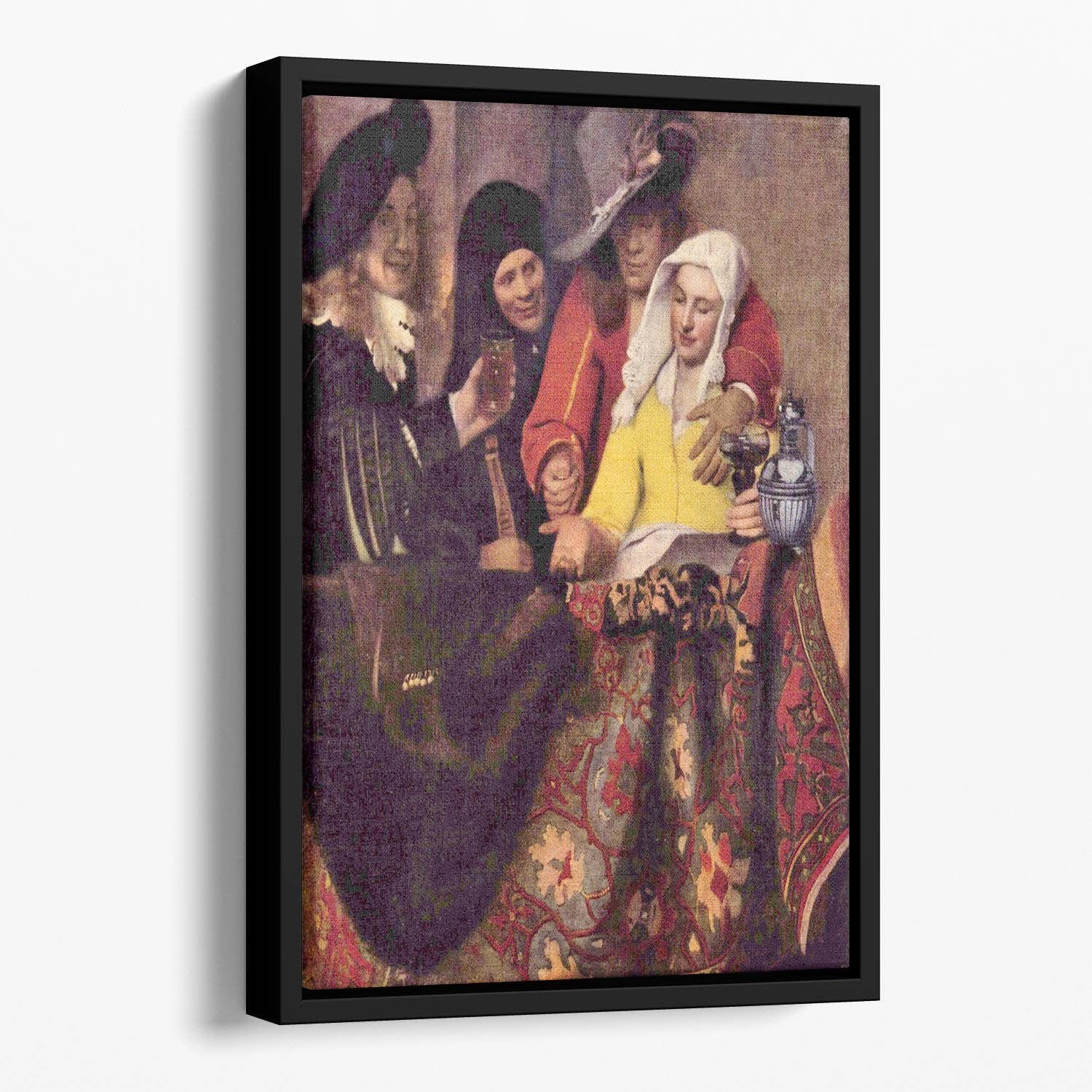 Kupplerin by Vermeer Floating Framed Canvas