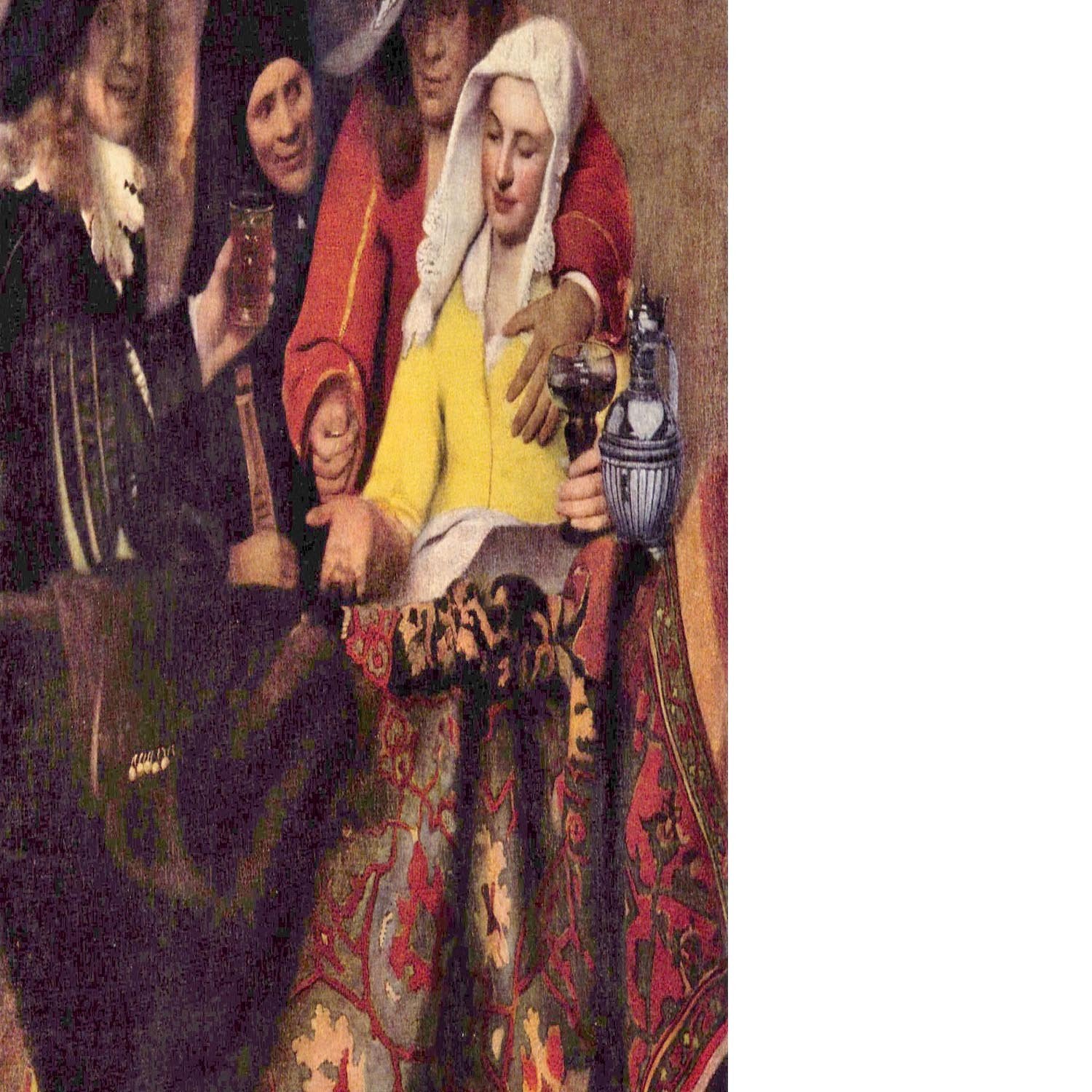 Kupplerin by Vermeer Floating Framed Canvas