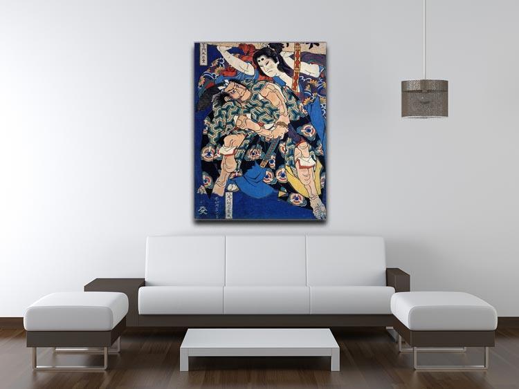 Kusunuki Tamonmaru by Hokusai Canvas Print or Poster - Canvas Art Rocks - 4