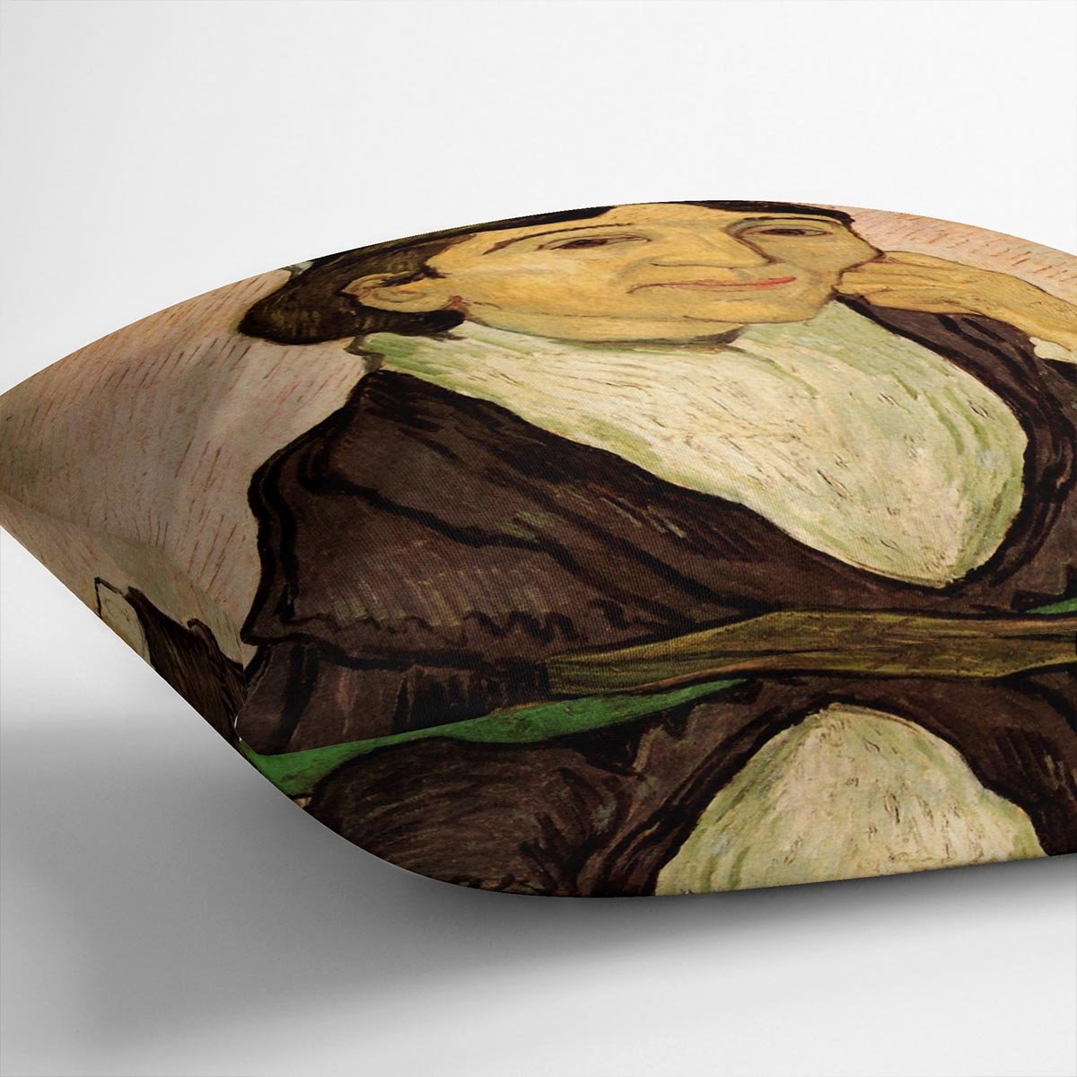 L Arlesienne Madame Ginoux 2 by Van Gogh Throw Pillow