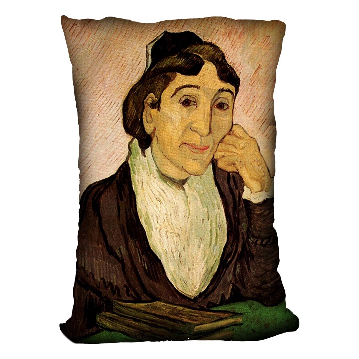 L Arlesienne Madame Ginoux 2 by Van Gogh Throw Pillow