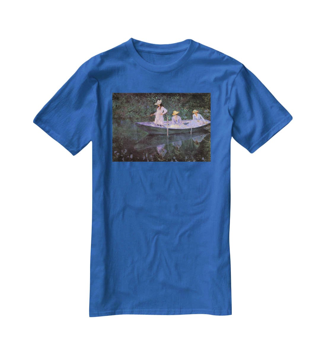 La Barque at Giverny by Monet T-Shirt - Canvas Art Rocks - 2
