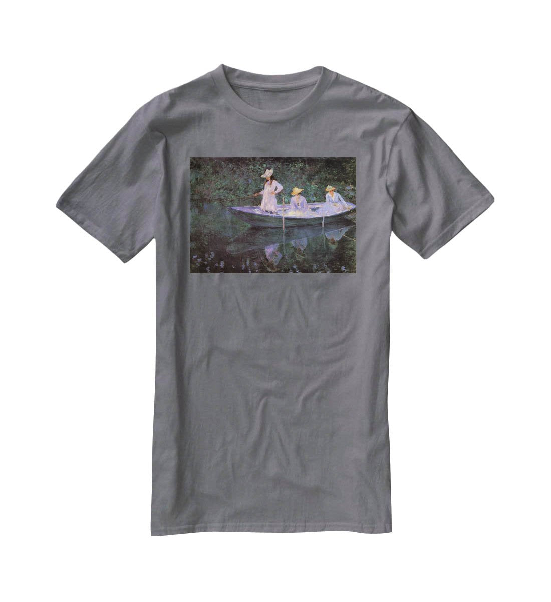 La Barque at Giverny by Monet T-Shirt - Canvas Art Rocks - 3