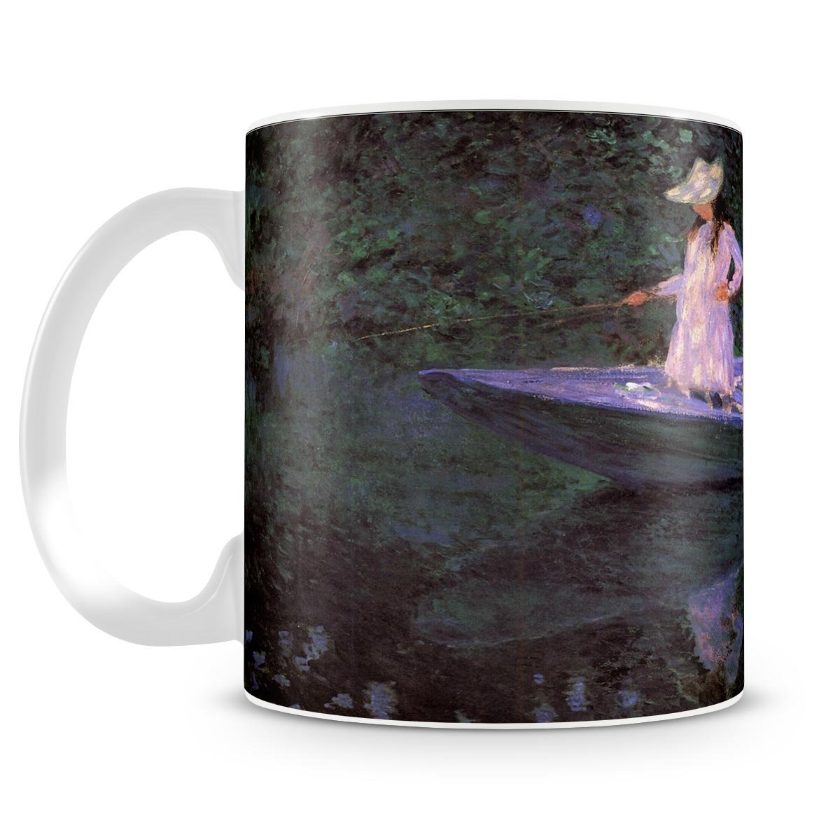 La Barque at Giverny by Monet Mug - Canvas Art Rocks - 4
