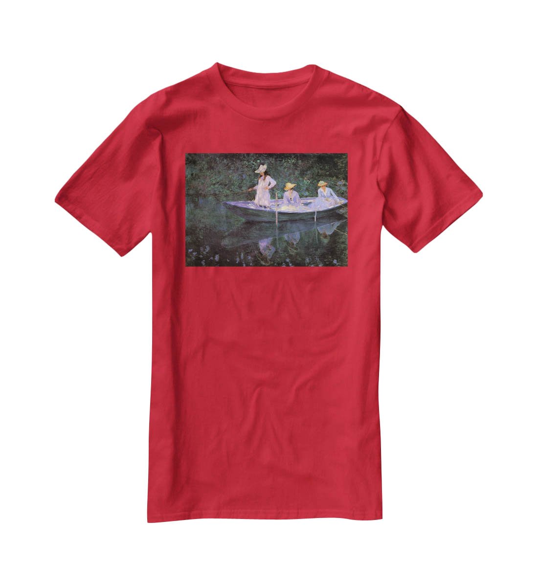 La Barque at Giverny by Monet T-Shirt - Canvas Art Rocks - 4