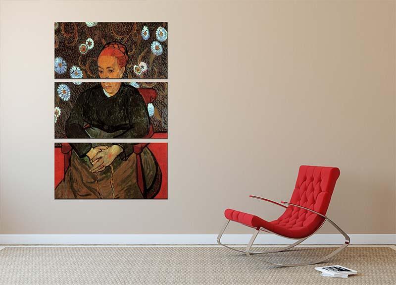 La Berceuse Augustine Roulin 2 by Van Gogh 3 Split Panel Canvas Print - Canvas Art Rocks - 2