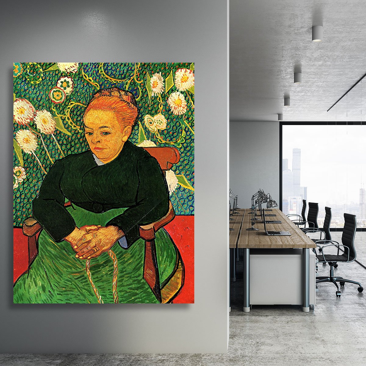 La Berceuse Augustine Roulin by Van Gogh Canvas Print or Poster