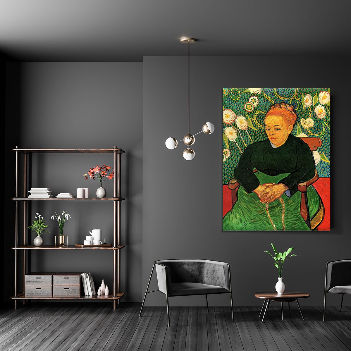 La Berceuse Augustine Roulin by Van Gogh Canvas Print or Poster