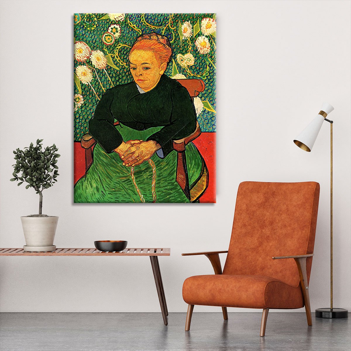 La Berceuse Augustine Roulin by Van Gogh Canvas Print or Poster