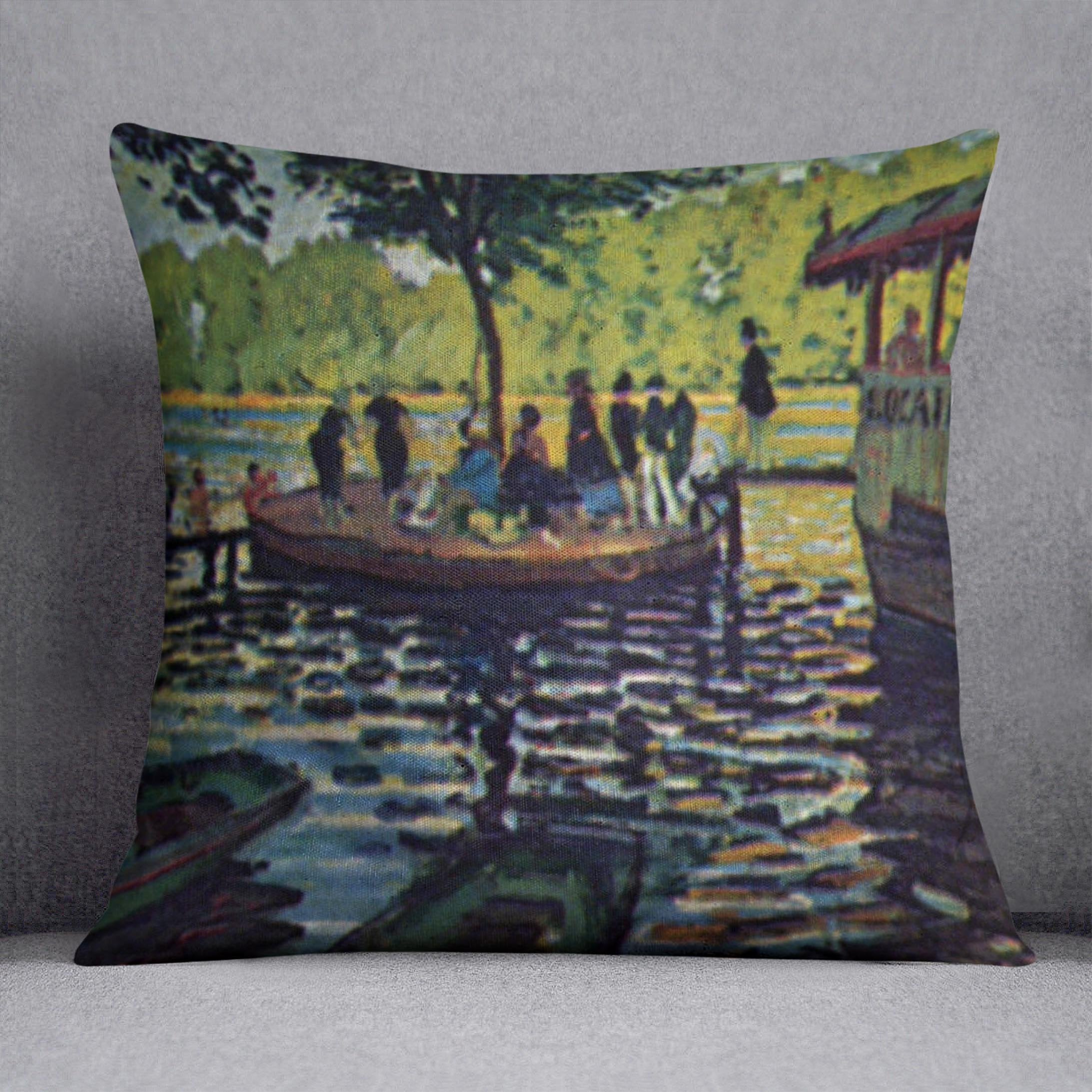 La Grenouillare by Monet Throw Pillow