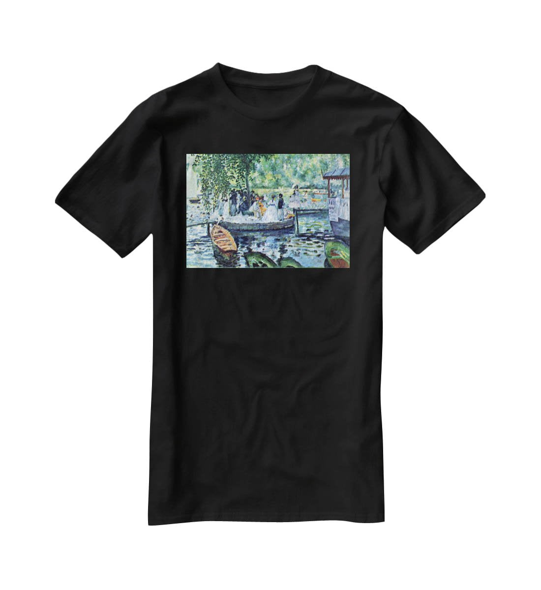La Grenouillere1 by Renoir T-Shirt - Canvas Art Rocks - 1