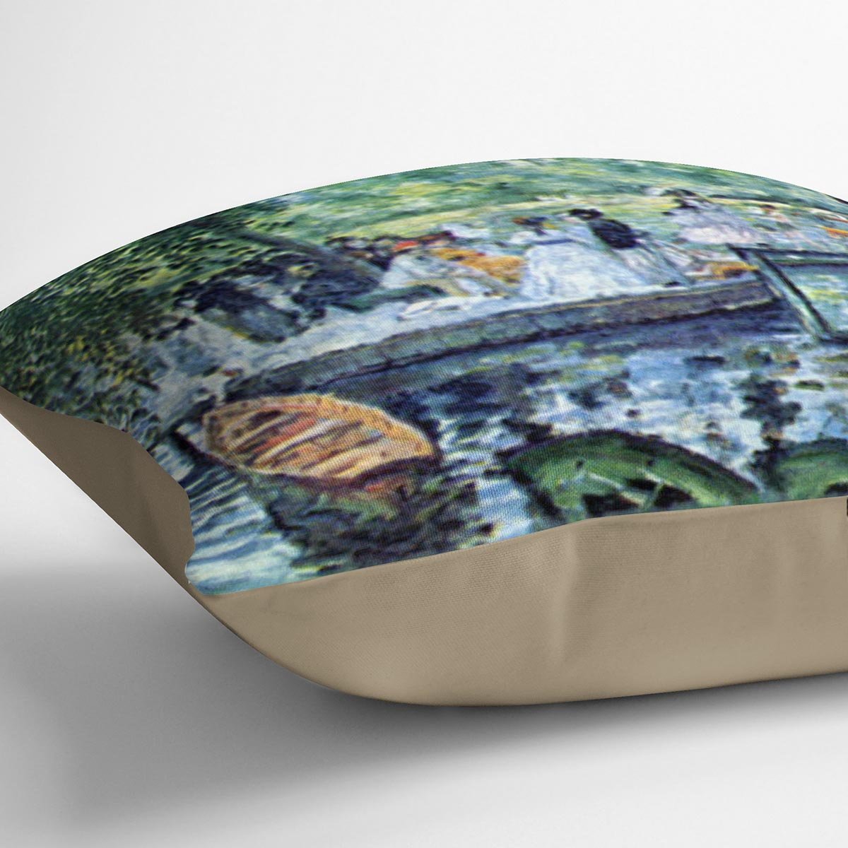 La Grenouillere1 by Renoir Throw Pillow