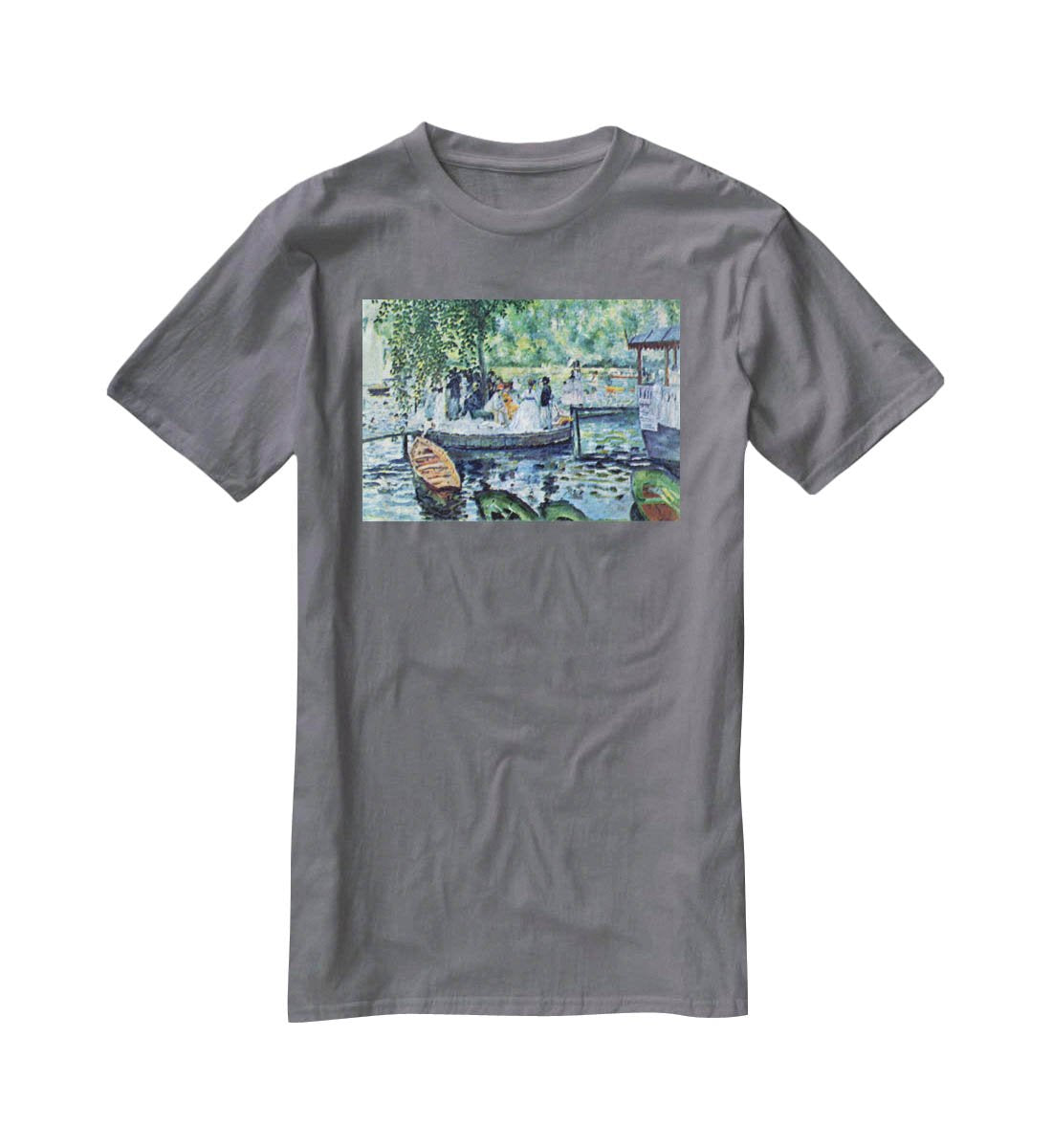 La Grenouillere1 by Renoir T-Shirt - Canvas Art Rocks - 3