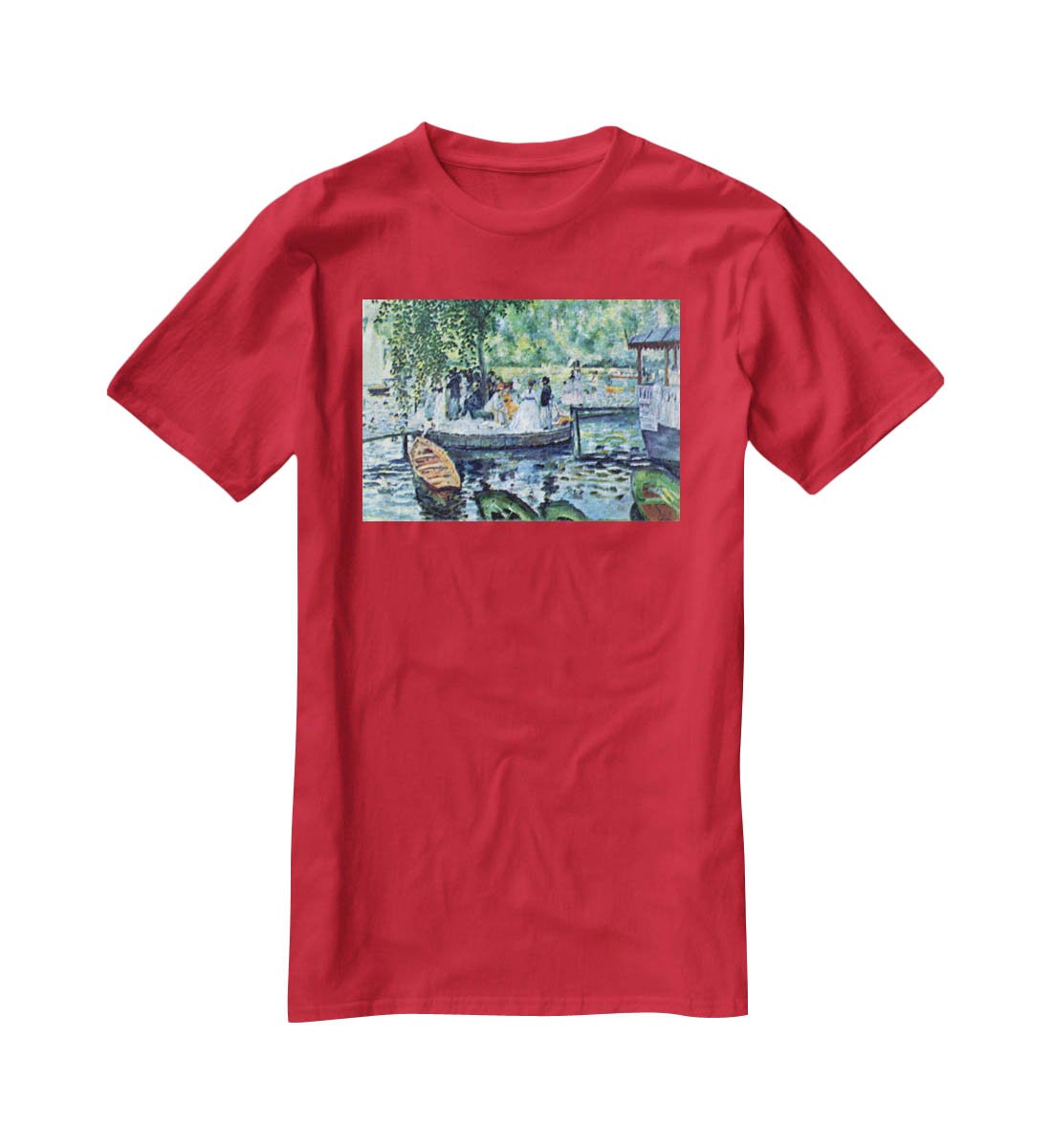 La Grenouillere1 by Renoir T-Shirt - Canvas Art Rocks - 4