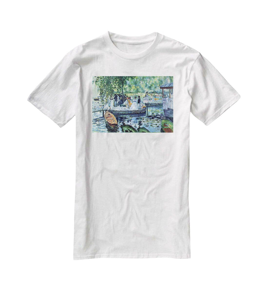 La Grenouillere1 by Renoir T-Shirt - Canvas Art Rocks - 5
