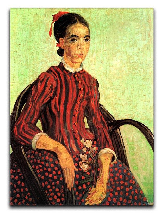 La Mousme Sitting by Van Gogh Canvas Print & Poster  - Canvas Art Rocks - 1