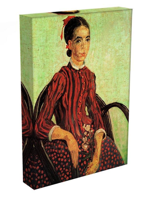 La Mousme Sitting by Van Gogh Canvas Print & Poster - Canvas Art Rocks - 3