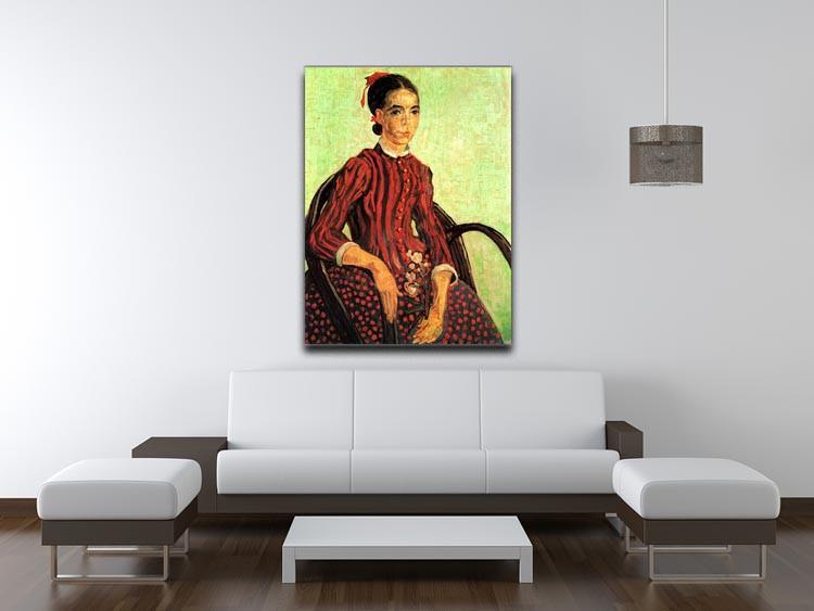 La Mousme Sitting by Van Gogh Canvas Print & Poster - Canvas Art Rocks - 4