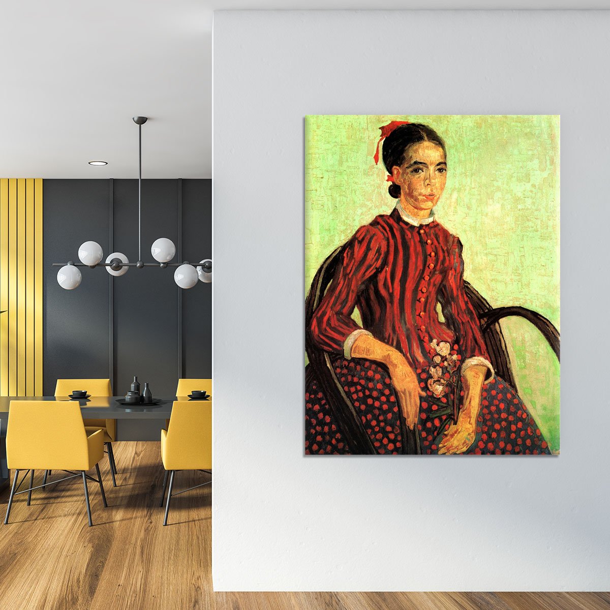 La Mousme Sitting by Van Gogh Canvas Print or Poster