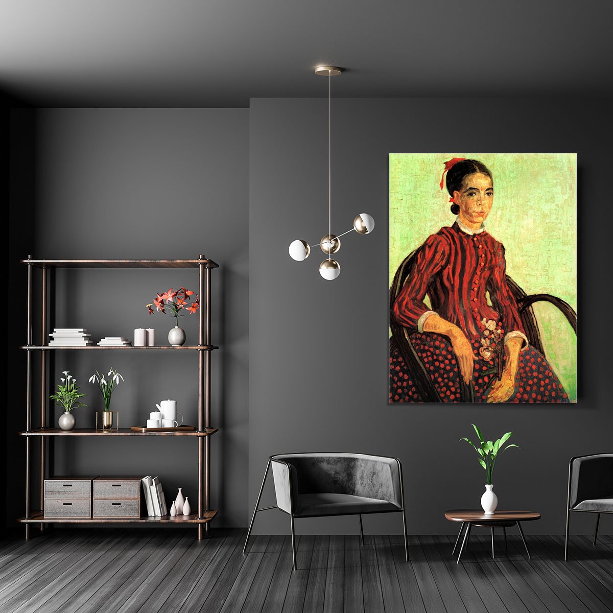 La Mousme Sitting by Van Gogh Canvas Print or Poster