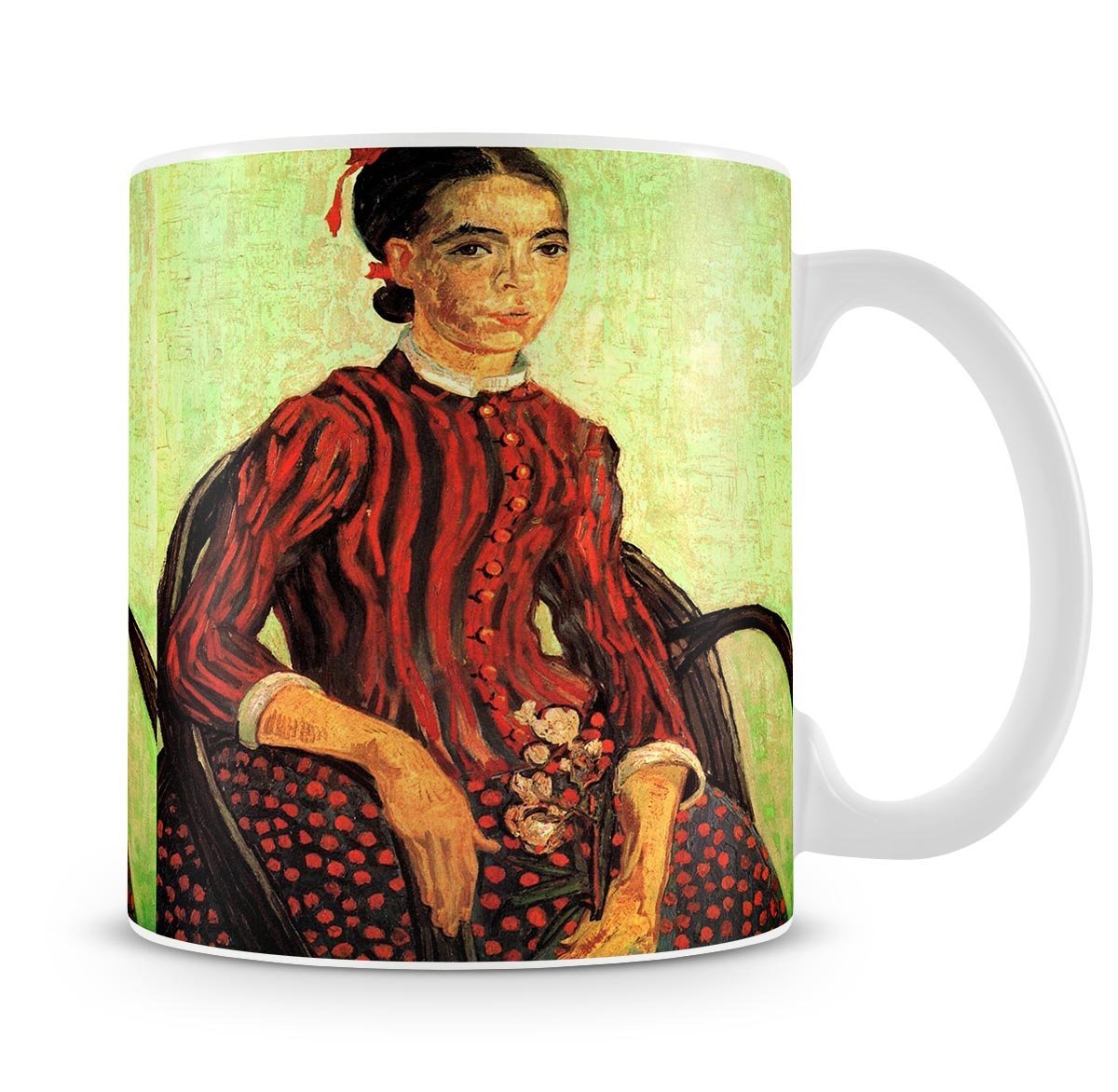 La Mousme Sitting by Van Gogh Mug - Canvas Art Rocks - 4