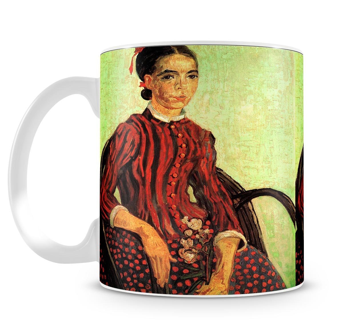La Mousme Sitting by Van Gogh Mug - Canvas Art Rocks - 4