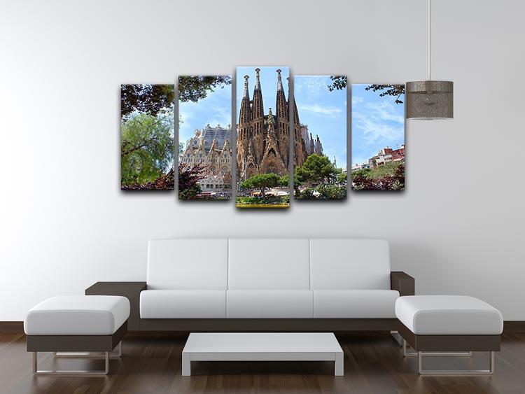 La Sagrada Familia 5 Split Panel Canvas  - Canvas Art Rocks - 3