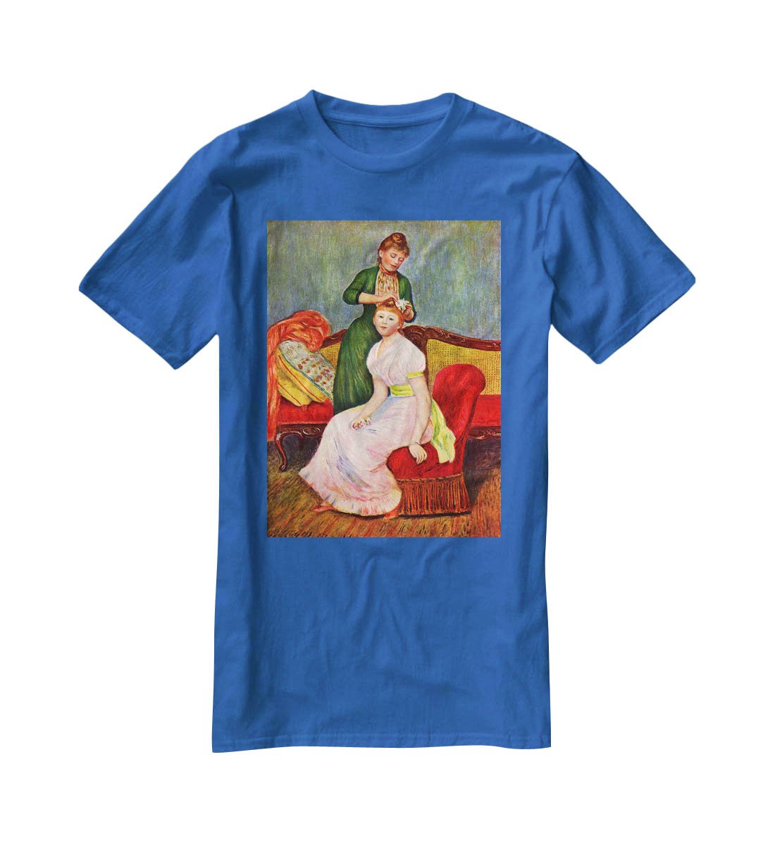 La coiffure by Renoir T-Shirt - Canvas Art Rocks - 2