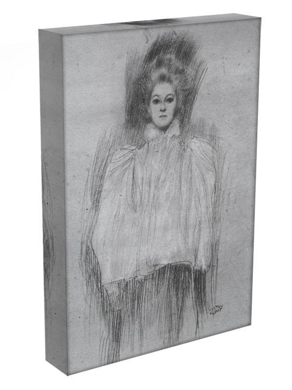 Lady in cape by Klimt Canvas Print or Poster - Canvas Art Rocks - 3
