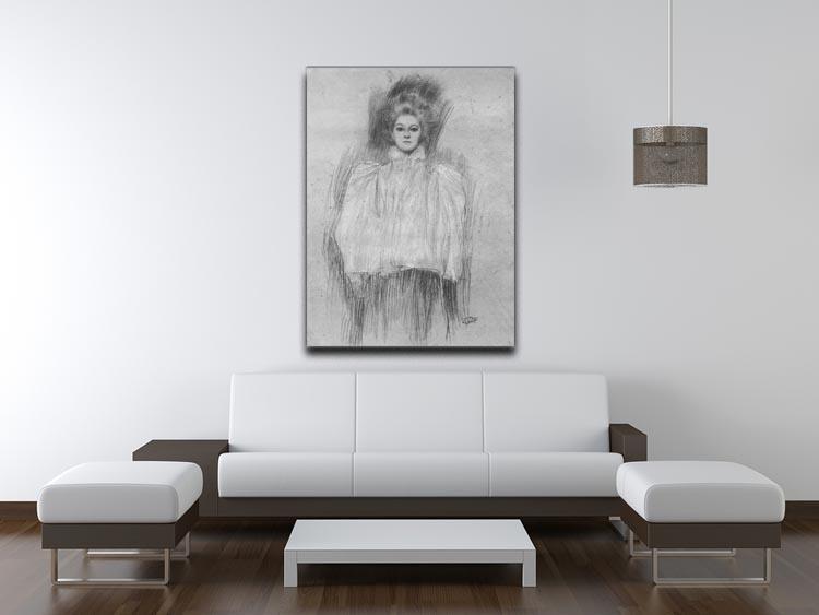 Lady in cape by Klimt Canvas Print or Poster - Canvas Art Rocks - 4