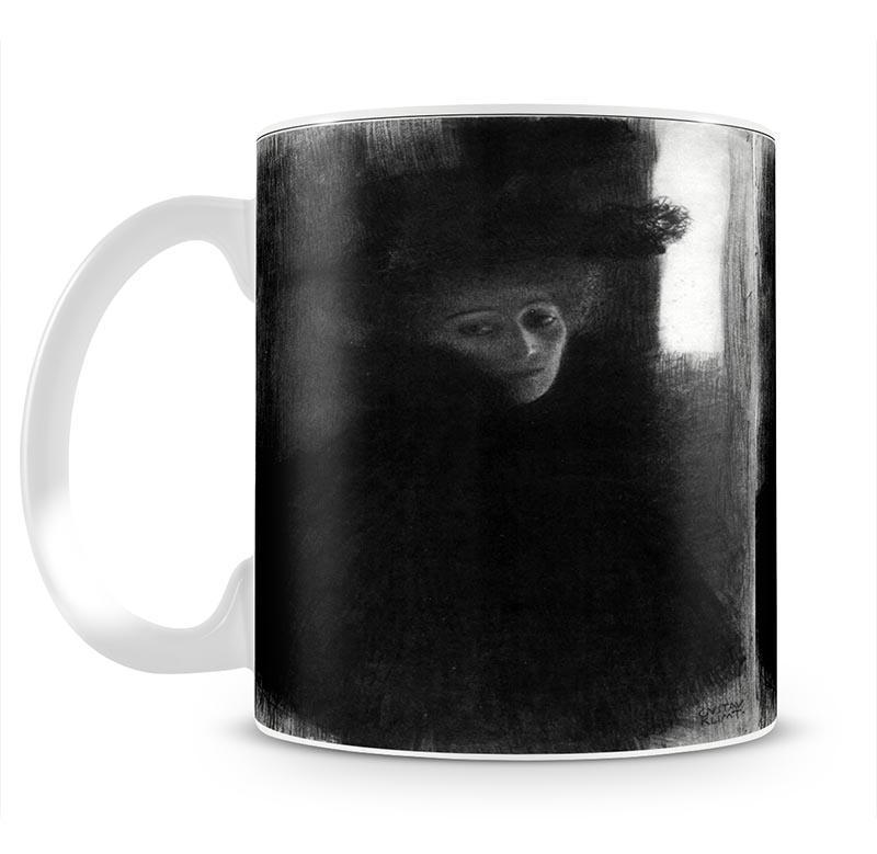 Lady with a hat and Cape by Klimt Mug - Canvas Art Rocks - 2
