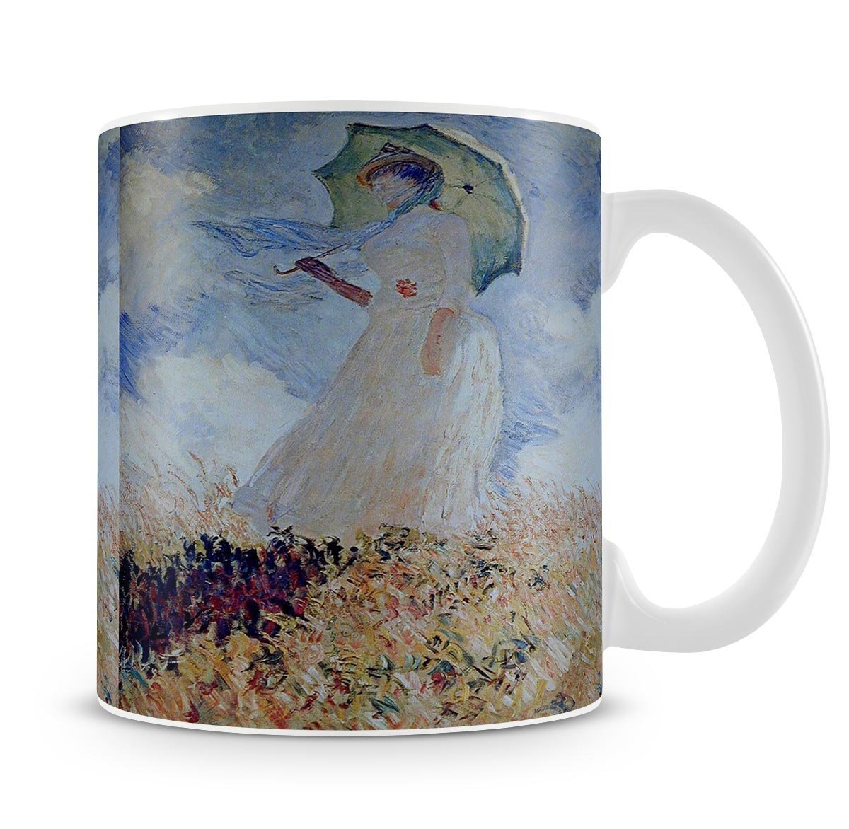 Lady with umbrella Mug - Canvas Art Rocks - 4