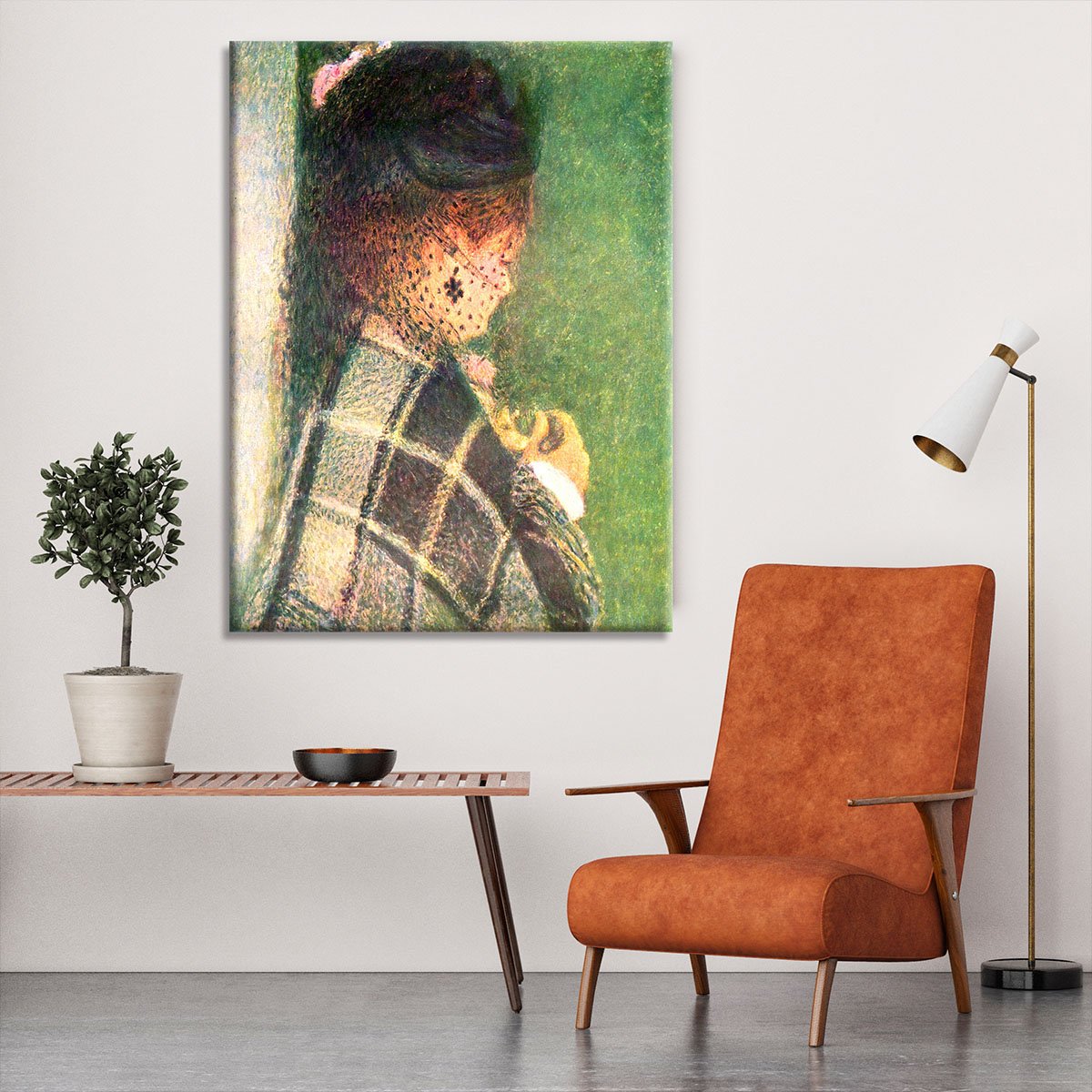 Lady with veil by Renoir Canvas Print or Poster
