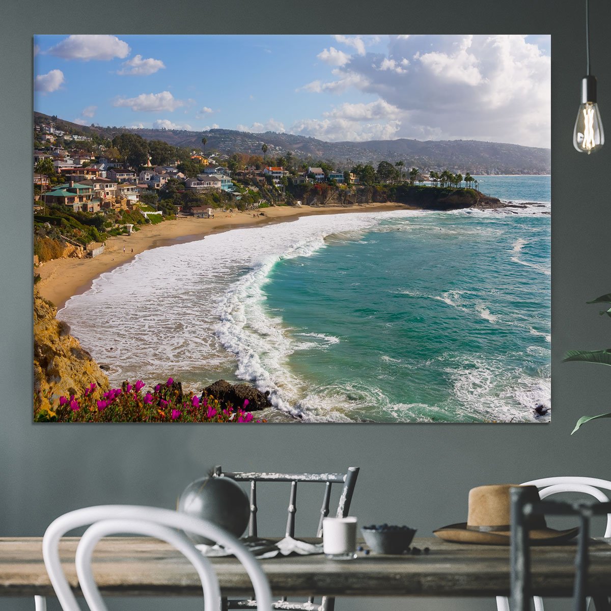 Laguna Beach Crescent Cove Canvas Print or Poster