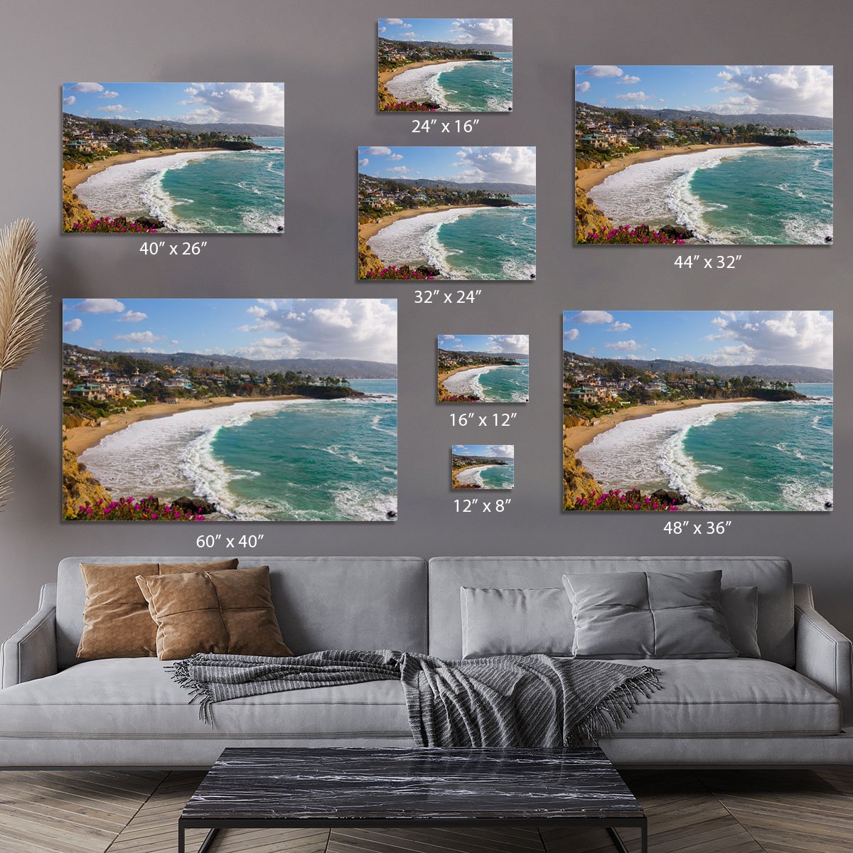 Laguna Beach Crescent Cove Canvas Print or Poster