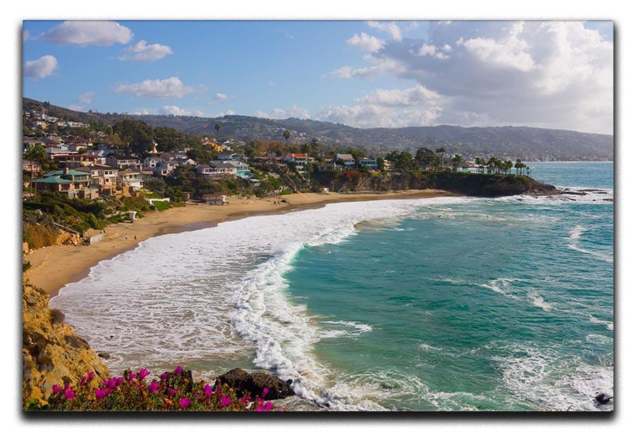 Laguna Beach Crescent Cove Canvas Print or Poster - Canvas Art Rocks - 1