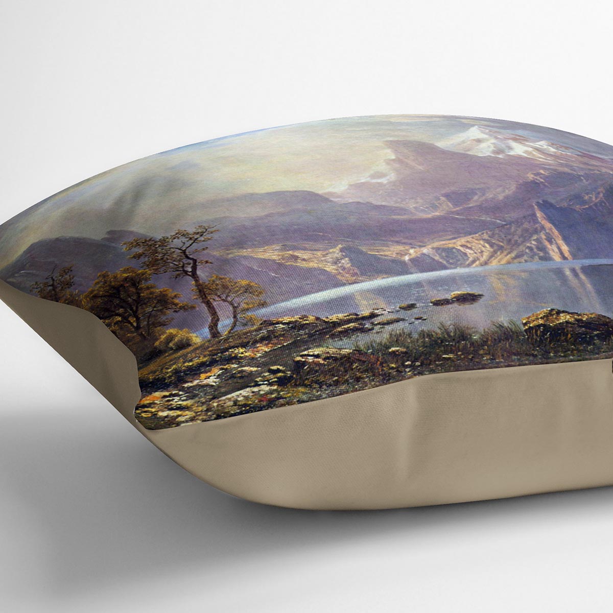 Lake Tahoe by Bierstadt Cushion - Canvas Art Rocks - 2