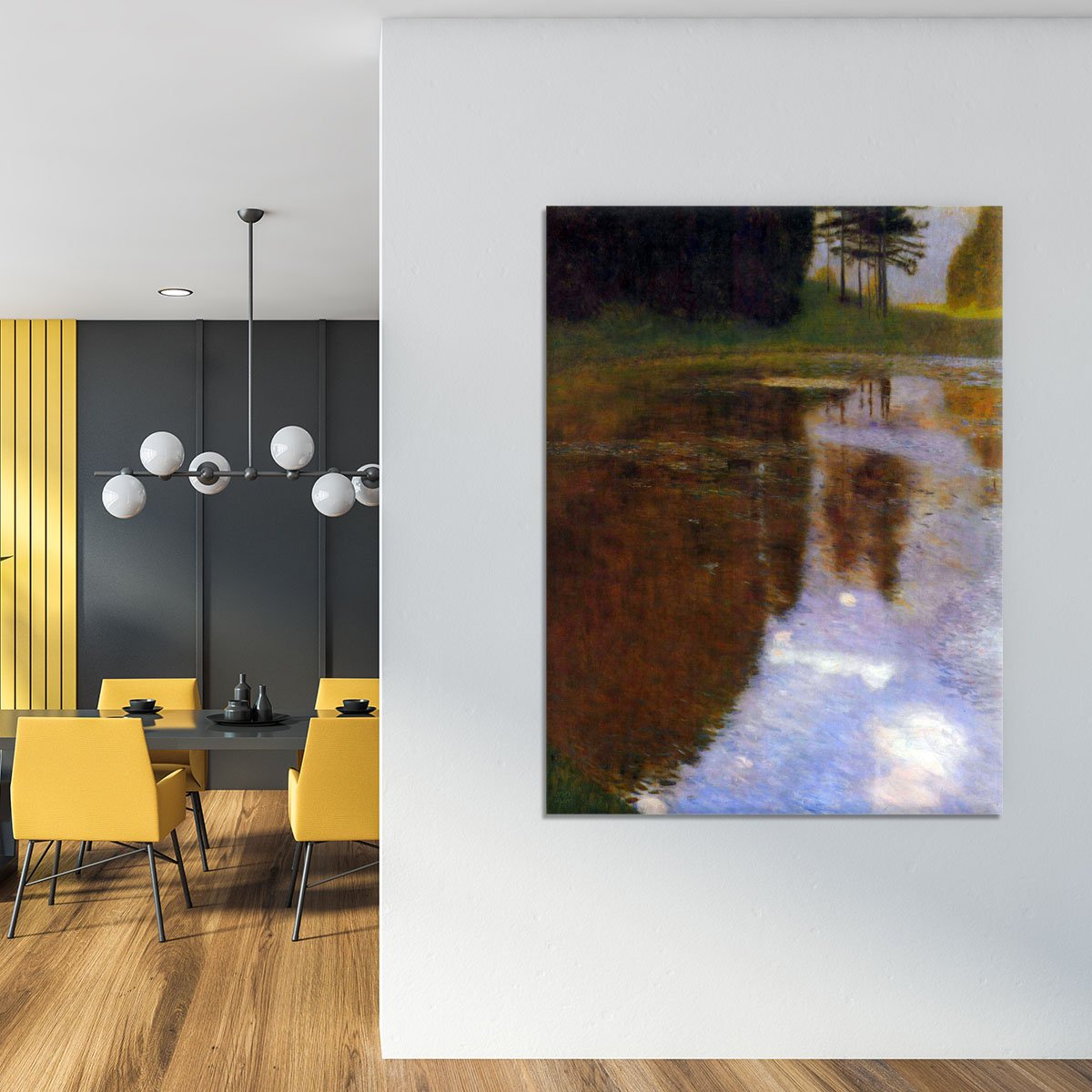 Lake in front of the Castle by Klimt Canvas Print or Poster