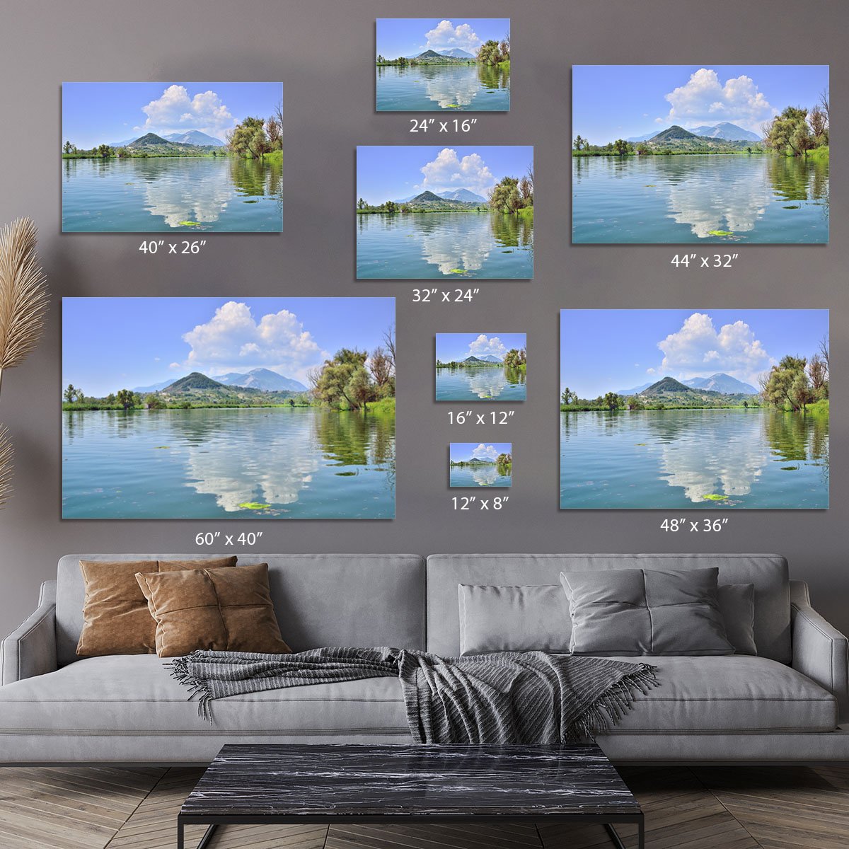 Lake of Posta Fibreno Canvas Print or Poster