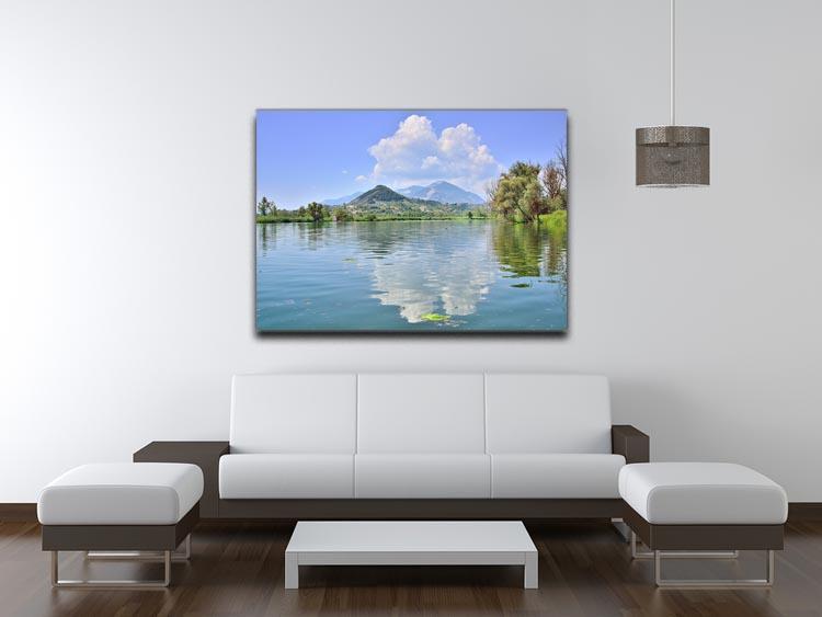 Lake of Posta Fibreno Canvas Print or Poster - Canvas Art Rocks - 4