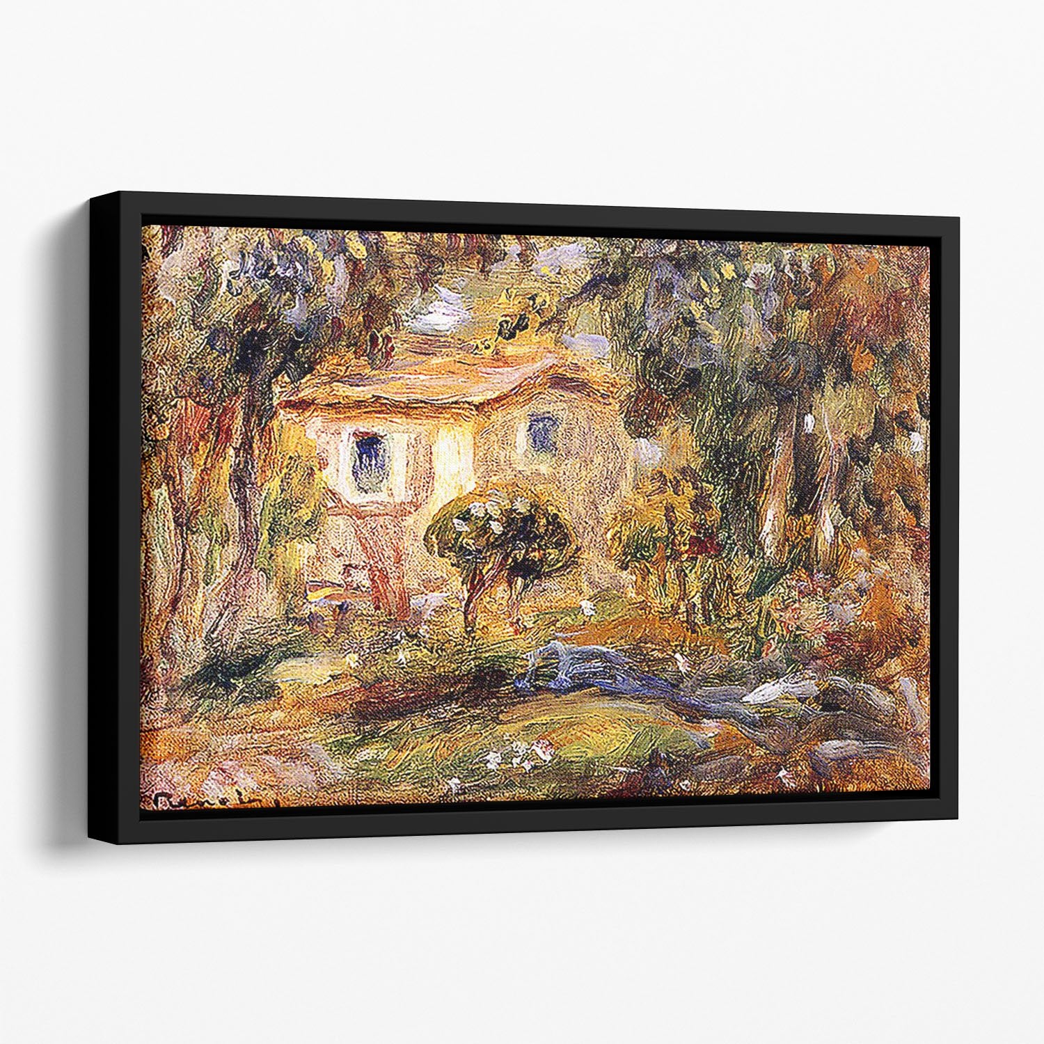 Landscape1 by Renoir Floating Framed Canvas