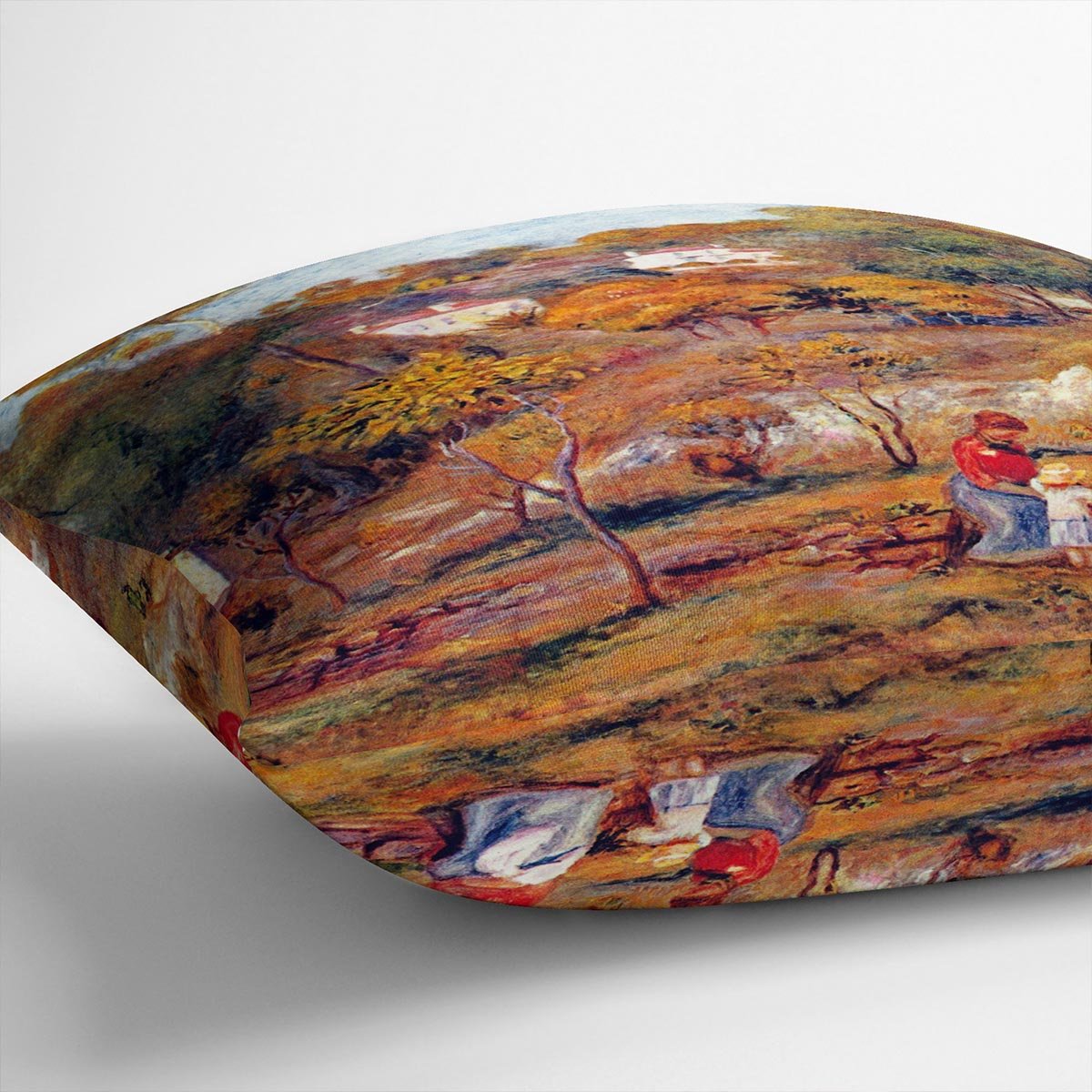 Landscape at Cagnes by Renoir Throw Pillow