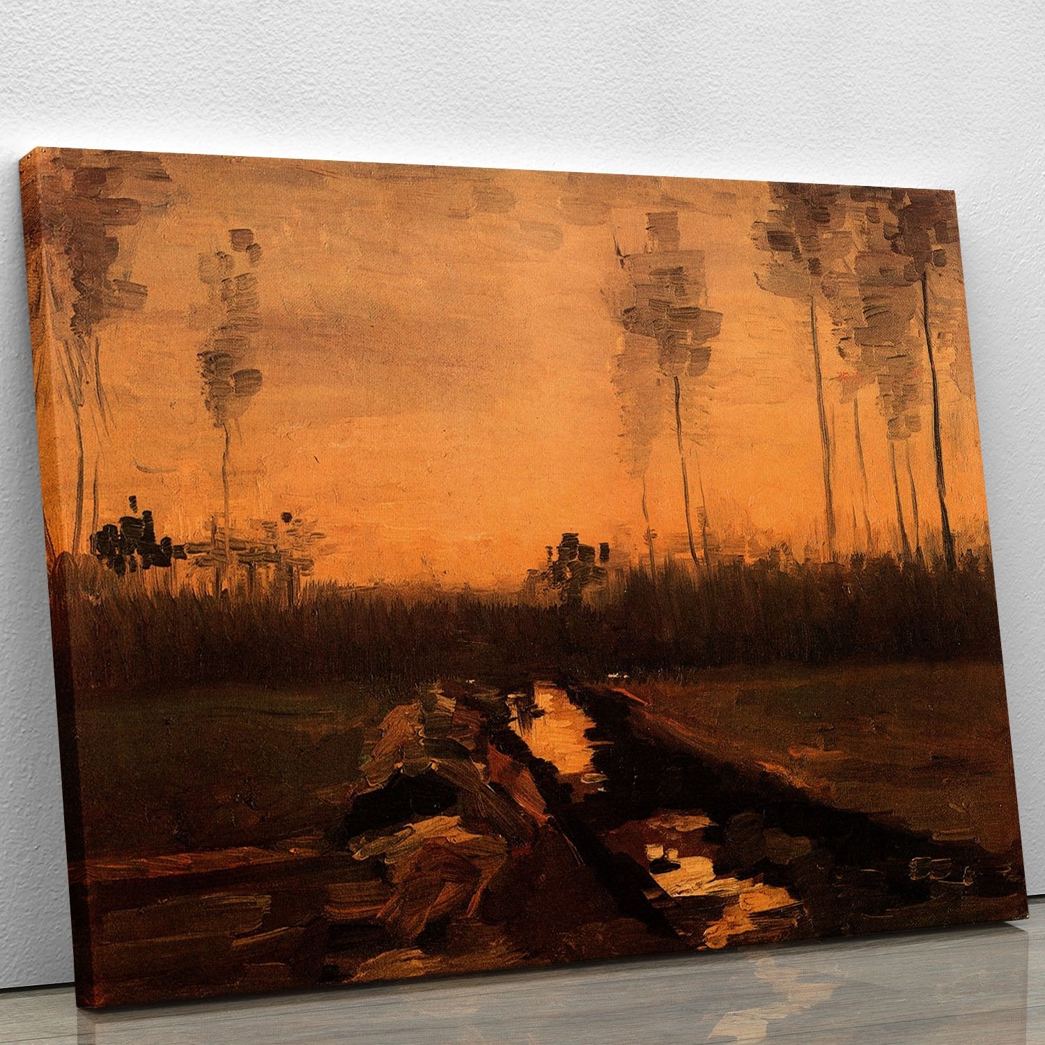 Landscape at Dusk by Van Gogh Canvas Print or Poster