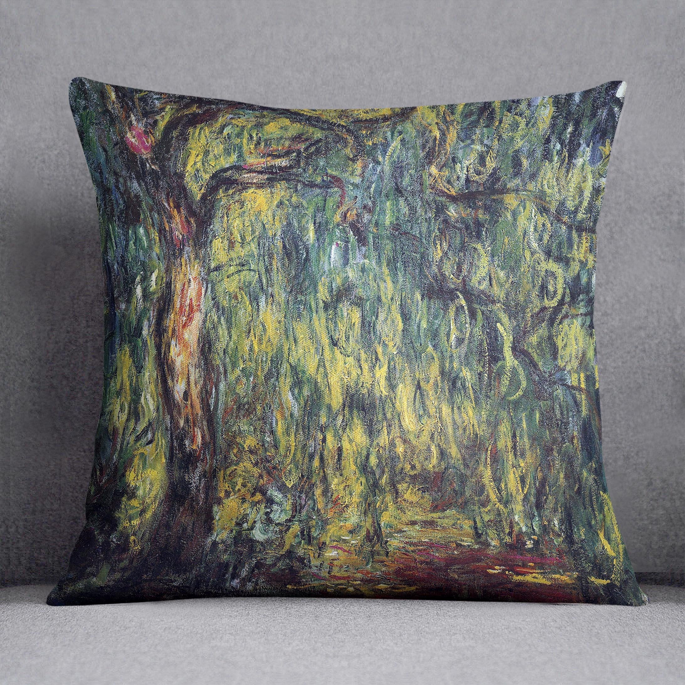 Landscape by Monet Throw Pillow