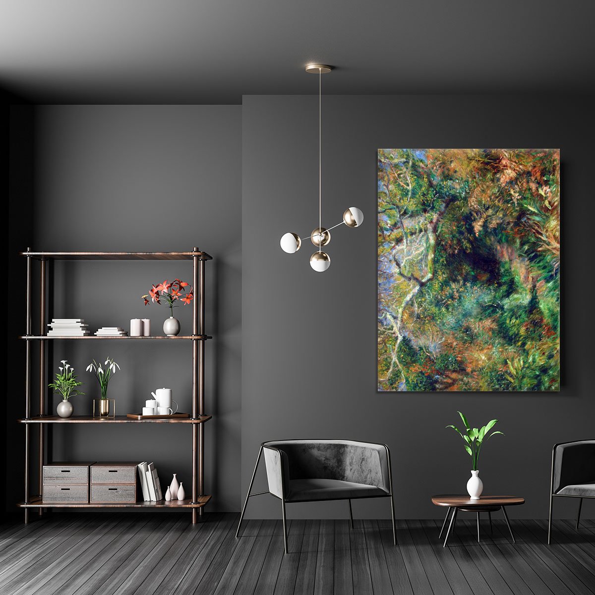 Landscape in southern France by Renoir Canvas Print or Poster