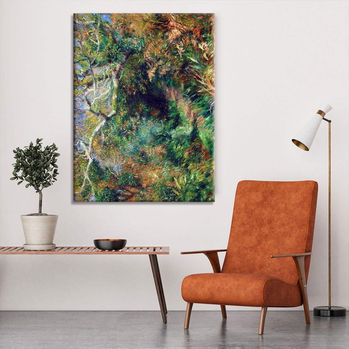 Landscape in southern France by Renoir Canvas Print or Poster