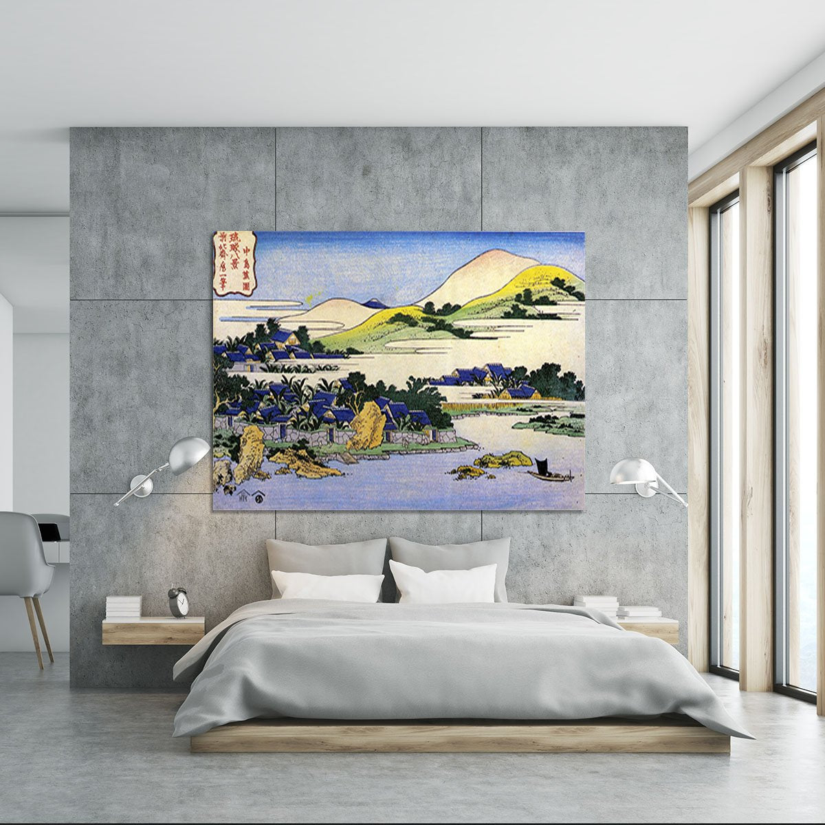 Landscape of Ryukyu by Hokusai Canvas Print or Poster
