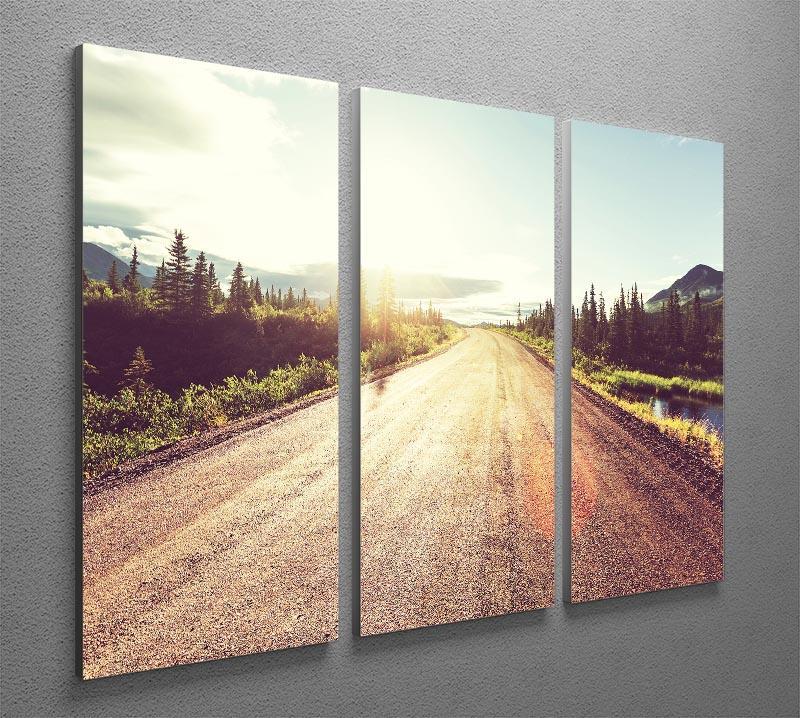 Landscapes on Denali highway 3 Split Panel Canvas Print - Canvas Art Rocks - 2