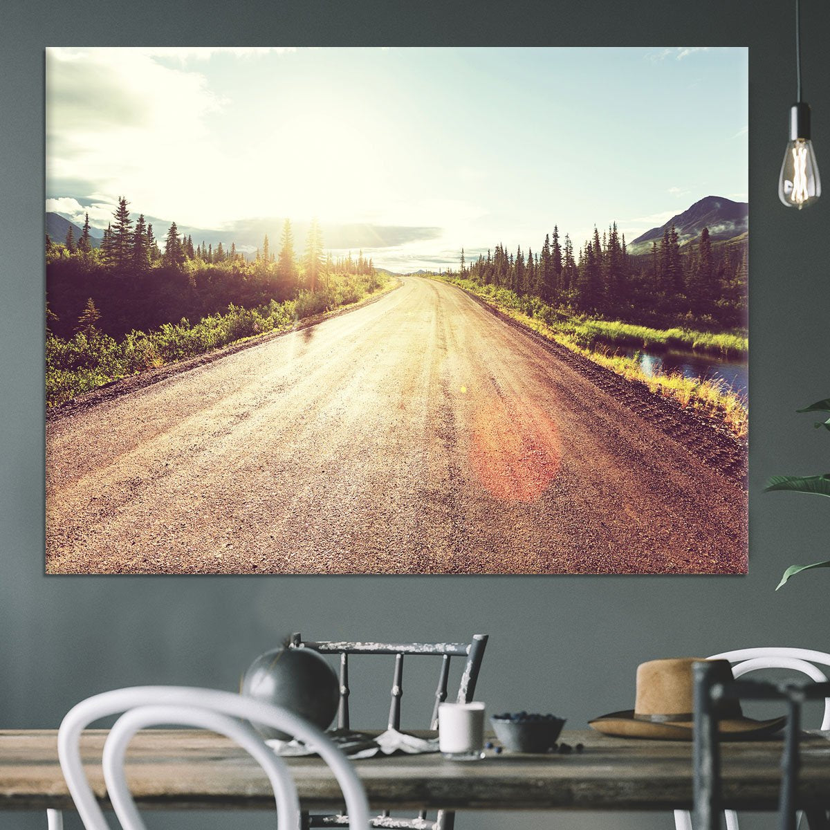 Landscapes on Denali highway Canvas Print or Poster