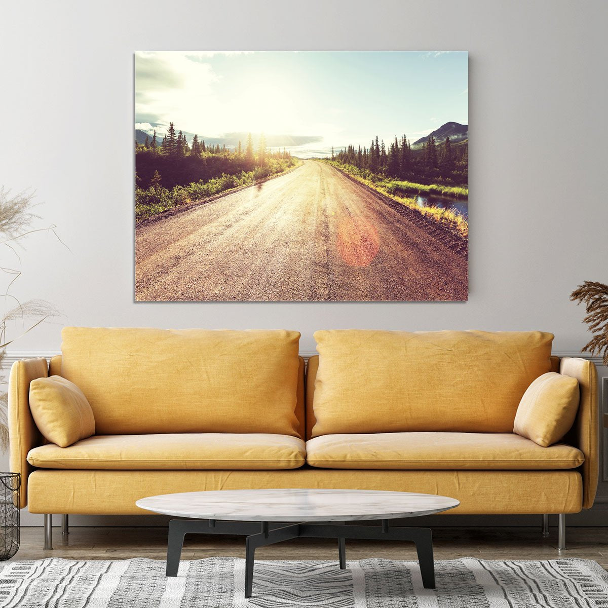 Landscapes on Denali highway Canvas Print or Poster